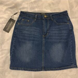 Dark Jean mini skirt​​​